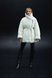 Жіночий короткий зимовий пуховик молочний| Prinova 2026-1449 фото 5